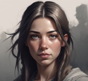 a girl looking on camera with a combination skin type